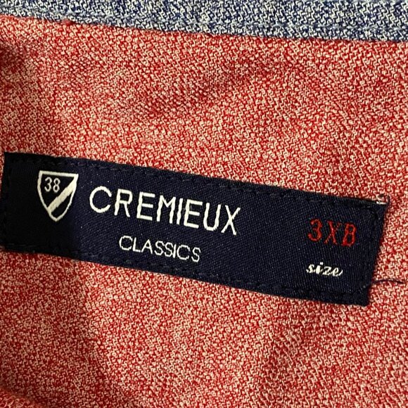 Cremieux Mens Button Down Shirt 3XB Red Dress Casual Preppy Business Career - Picture 4 of 7